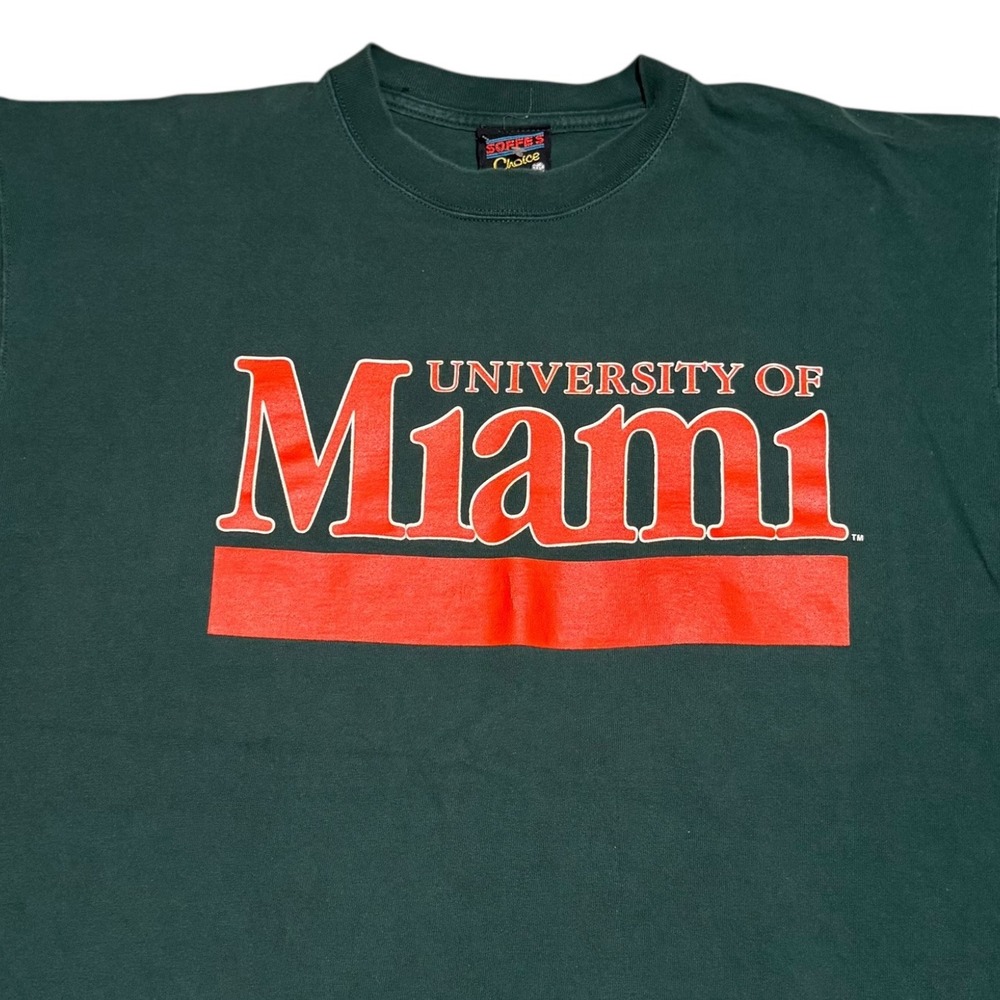 University of Miami Dark Green Short Sleeve Tee - Picture 2 of 7